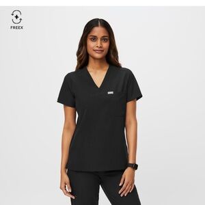 women's Black FREExCatarina - One-Pocket & Zamora FREEX Lined Jogger Scrub Pants